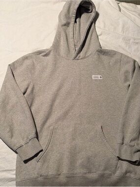 Bearded Goat Mens XL Grey Thick Cotton Hoodie